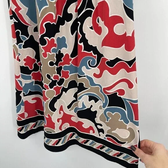 BCBGMaxazria Womens Dress Small Sleeveless Sheath Stretchy Multi Color Casual - Picture 11 of 11